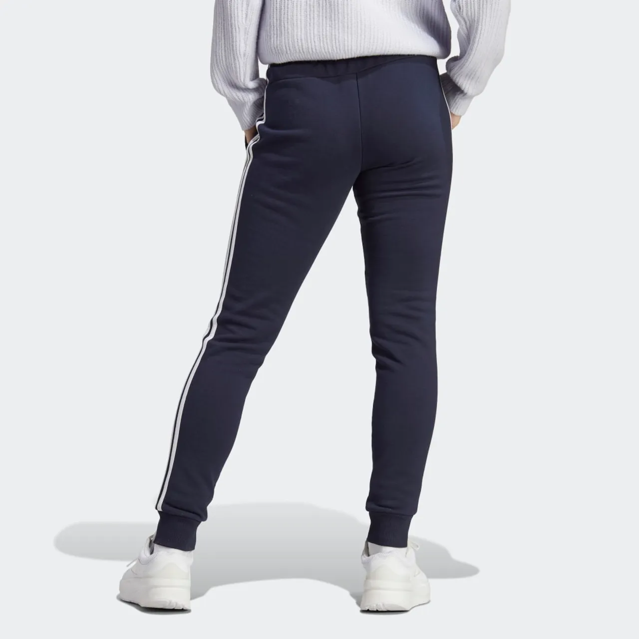 Essentials 3-Stripes French Terry Cuffed Pants