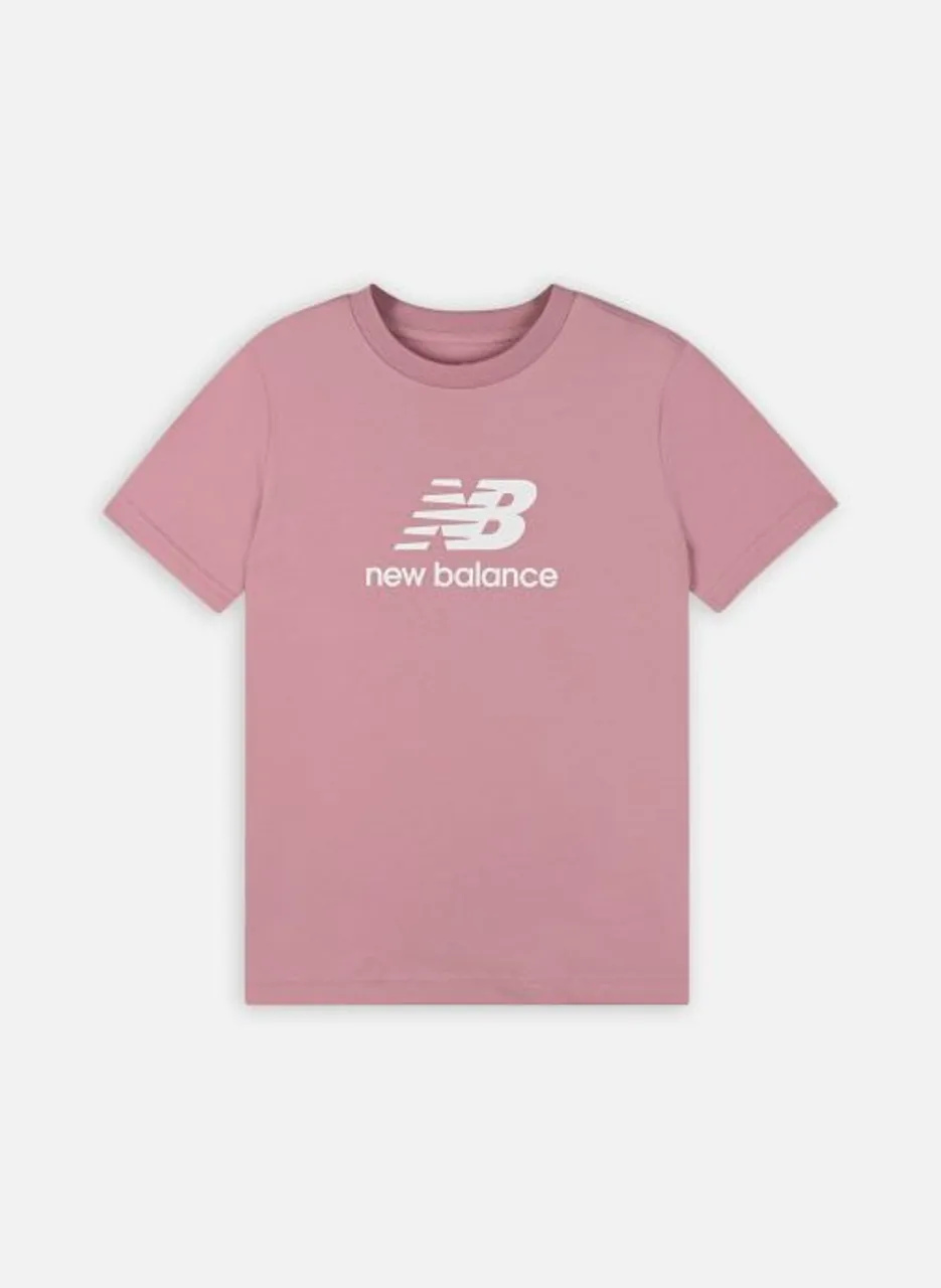 Essentials Stacked Logo Cotton Jersey Short Sleeve T-shirt by New Balance
