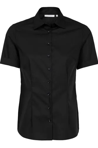 ETERNA Modern Classic Dames Overhemd zwart, Effen