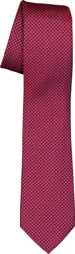 ETERNA smalle stropdas - rood met blauw structuur