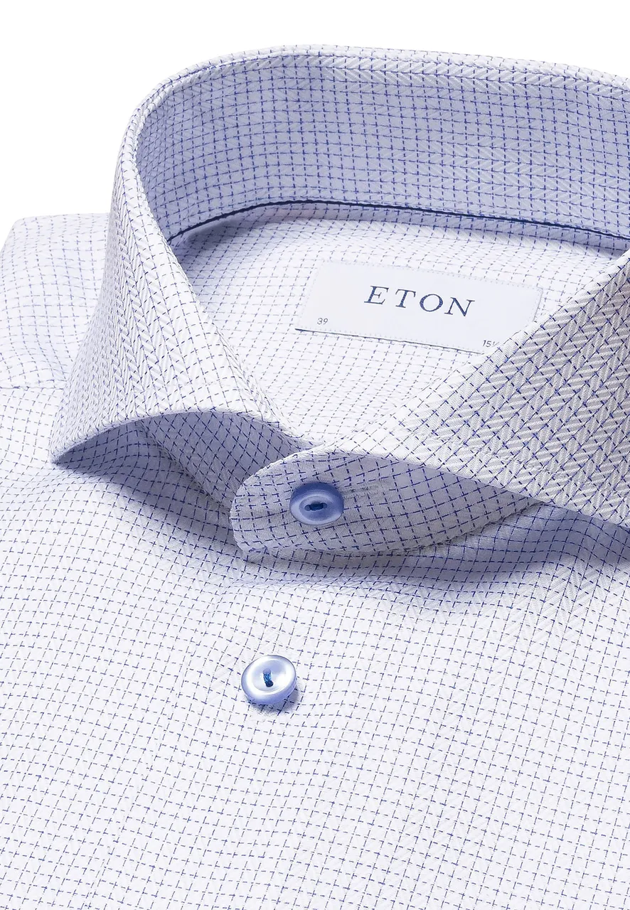 Eton Slim overhemd blauw
