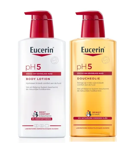 Eucerin pH5 Lichaamsverzorgingsset - Doucheolie en Bodylotion -