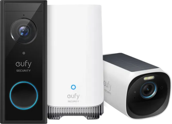 Eufycam 3 + Eufy Video Doorbell E340 + Homebase 3