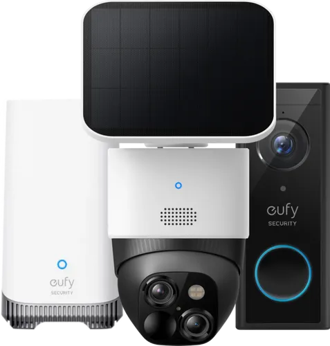 Eufycam Solocam S340 + Eufy Video Doorbell E340 + Homebase 3