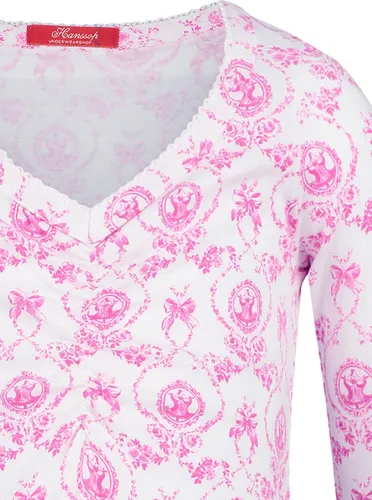 Exclusief Luxueus Kinder nachtkleding Luxe mooi zacht roze Girly Nachthemd van Hanssop met verfijnde rand details en luxe mouw verwerking, Meisjes nac