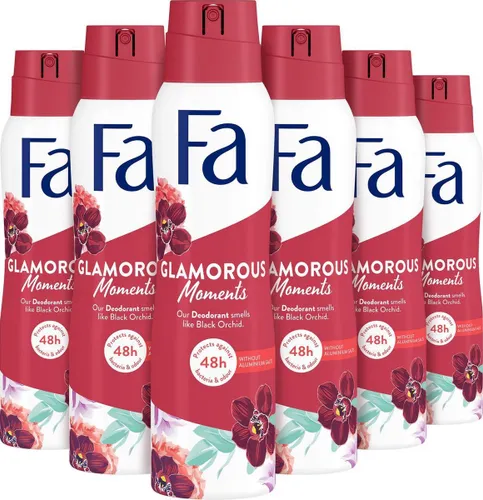 Fa Glamorous Moments - Deodorant Spray - Voordeelverpakking - 6 x 150 ml