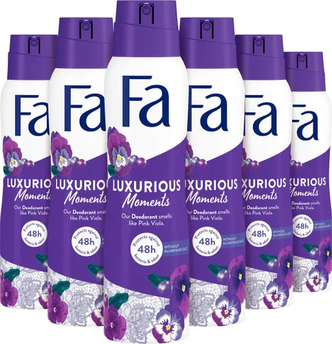 Fa Luxurious Moments - Deodorant Spray - Voordeelverpakking - 6 x 150 ml