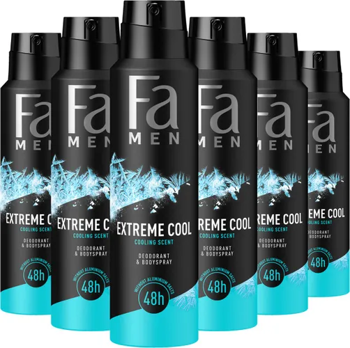 Fa Men Extreme Cool - Deodorant Spray - Voordeelverpakking - 6 x 150 ml
