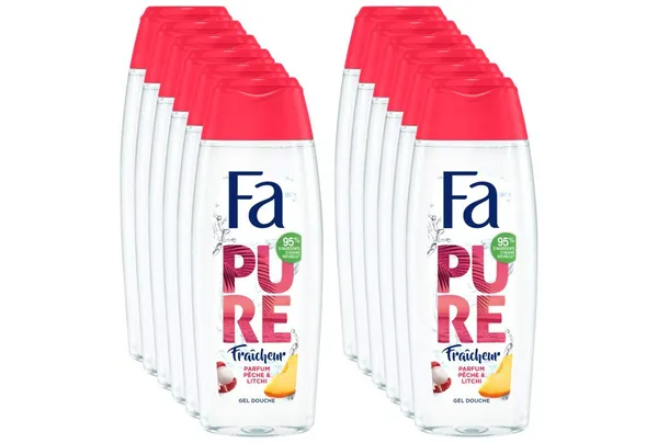Fa Pure Fresh serie - verpakking met 12 douchegels perzik
