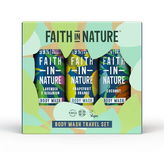 Faith In Nature Body Wash Mini&apos;s Geschenkset