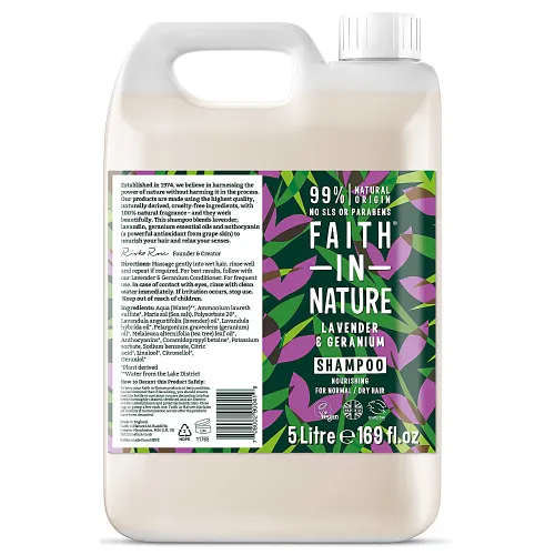 Faith In Nature Lavendel & Geranium Shampoo - Navulling