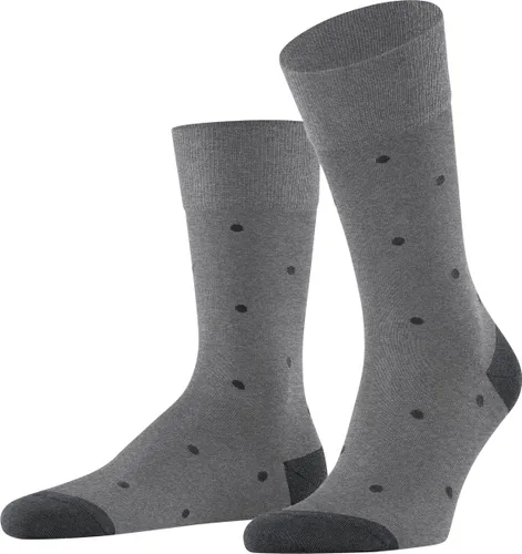 FALKE Dot Business & Casual katoen sokken heren grijs
