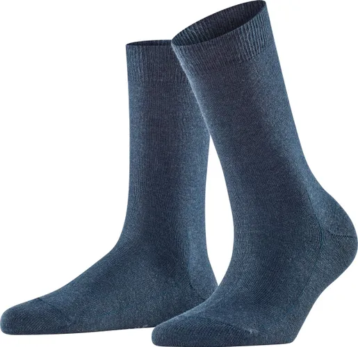 FALKE Family duurzaam katoen sokken dames blauw