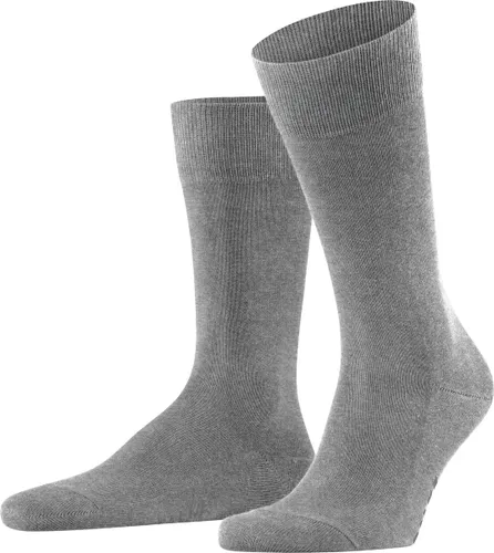 FALKE Family duurzaam katoen sokken heren grijs