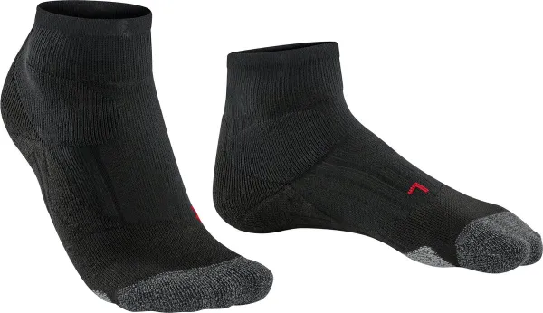 FALKE PL2 Short heren tennis sokken - zwart (black)