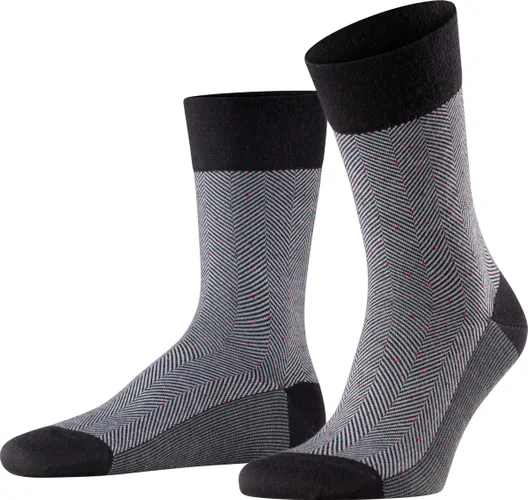 FALKE Sensitive Herringbone comfort band, geschikt voor diabetici merinowol sokken heren zwart