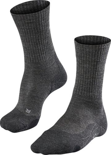 FALKE TK2 Explore Wool Wandelsokken dikke versterkte thermische sokken zonder patroon met medium padding lang en warm voor wandelen winter  Merinowol