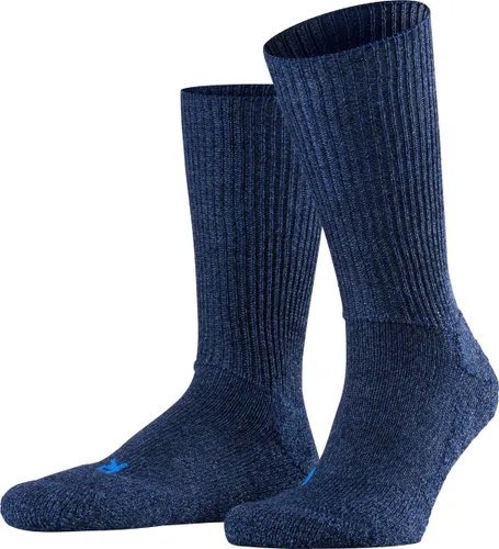 FALKE Walkie Ergo ademend hoge kwaliteit verwarmend thermo met elastiek warme dikke trekking hoog lang Merinowol Blauw Unisex sokken