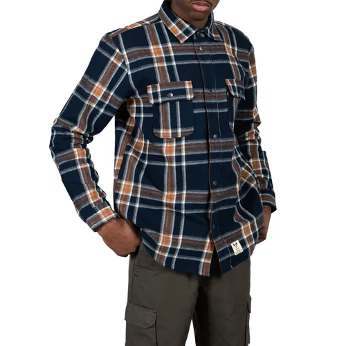 Fat Moose Adrian Checked Cotton Flannel Overhemd Heren