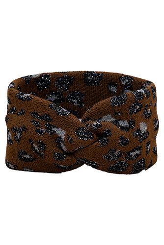 Fawn Leopard Jacquard Knit Headband