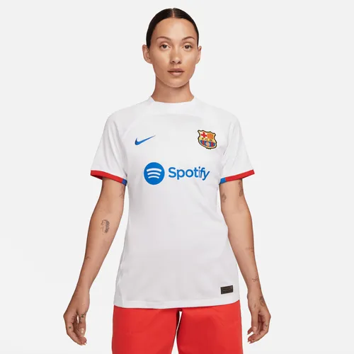 FC Barcelona 2023/24 Stadium Uit Nike Dri-FIT voetbalshirt voor dames - Wit