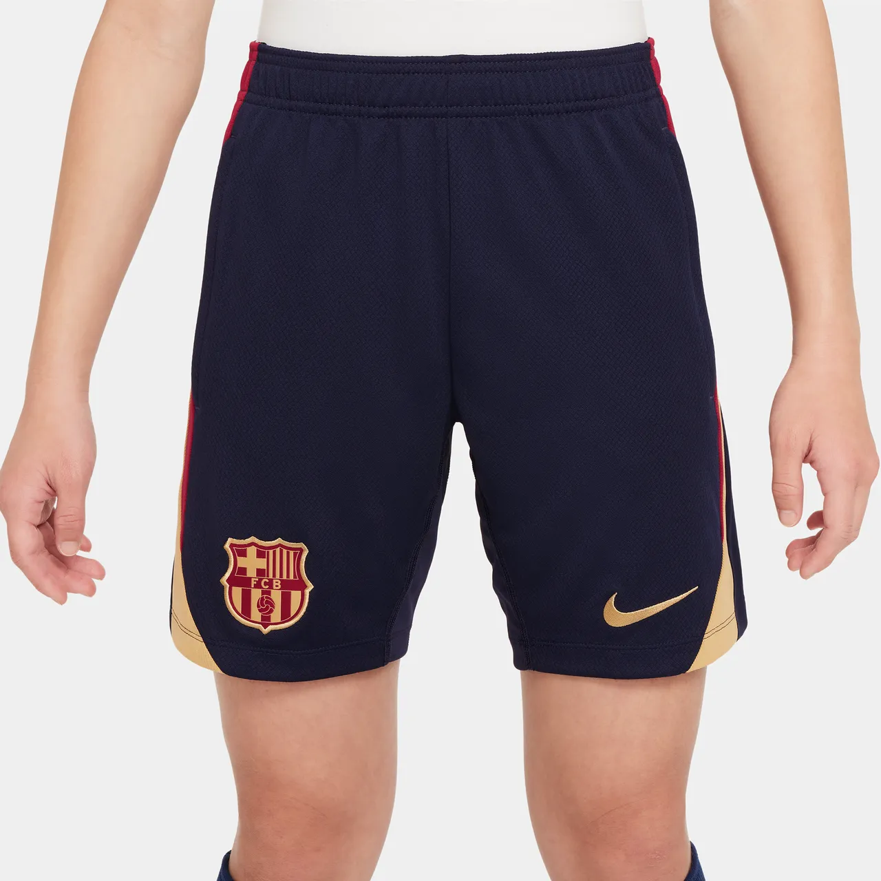 FC Barcelona Strike Nike Dri-FIT voetbalshorts voor kids - Blauw