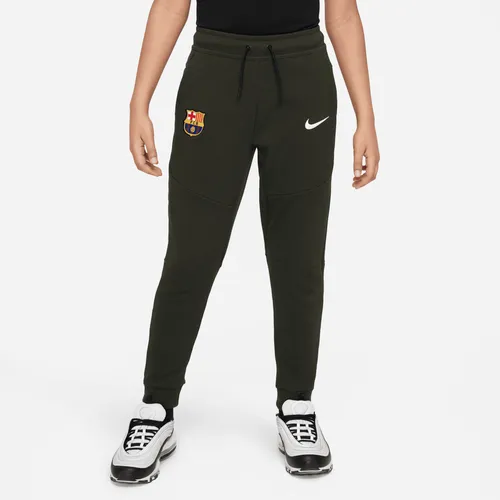 FC Barcelona Tech Fleece Nike broek voor jongens - Groen