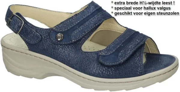 Fidelio Hallux -Dames - blauw donker - sandalen