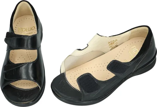 Fidelio Hallux -Dames - zwart - sandalen