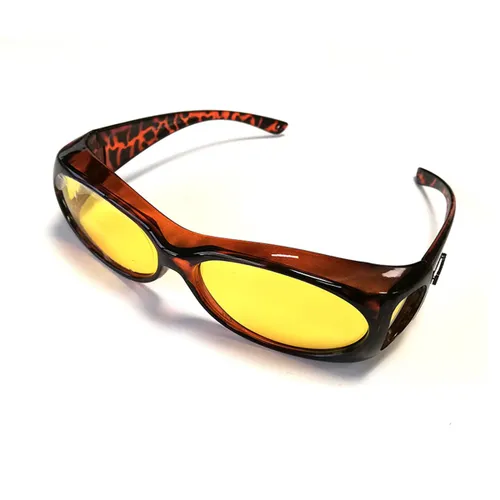 Figuretta - HD Glasses Panter Bruin - Overzetzonnebril