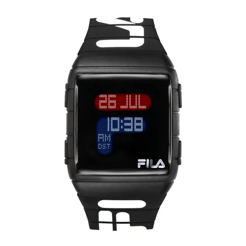 Fila Casual horloge 38-105-006 zwart met riem