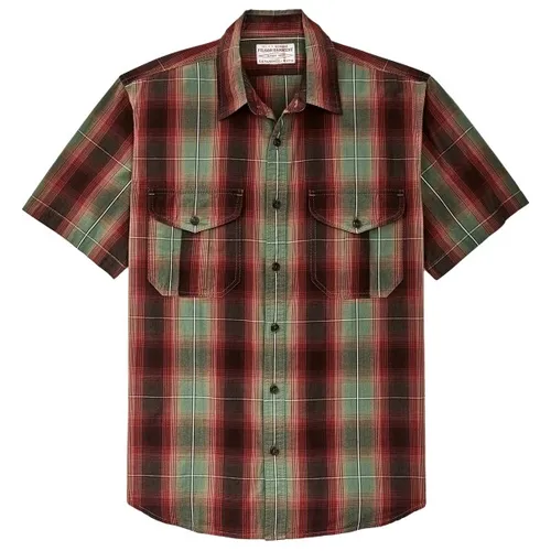 Filson - Washed S/S Feather Cloth Shirt - Overhemd