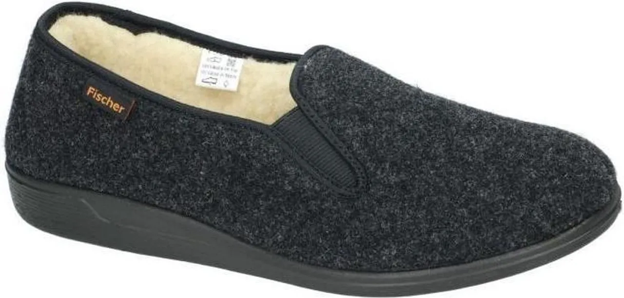 Fischer -Heren - grijs donker - pantoffels & slippers