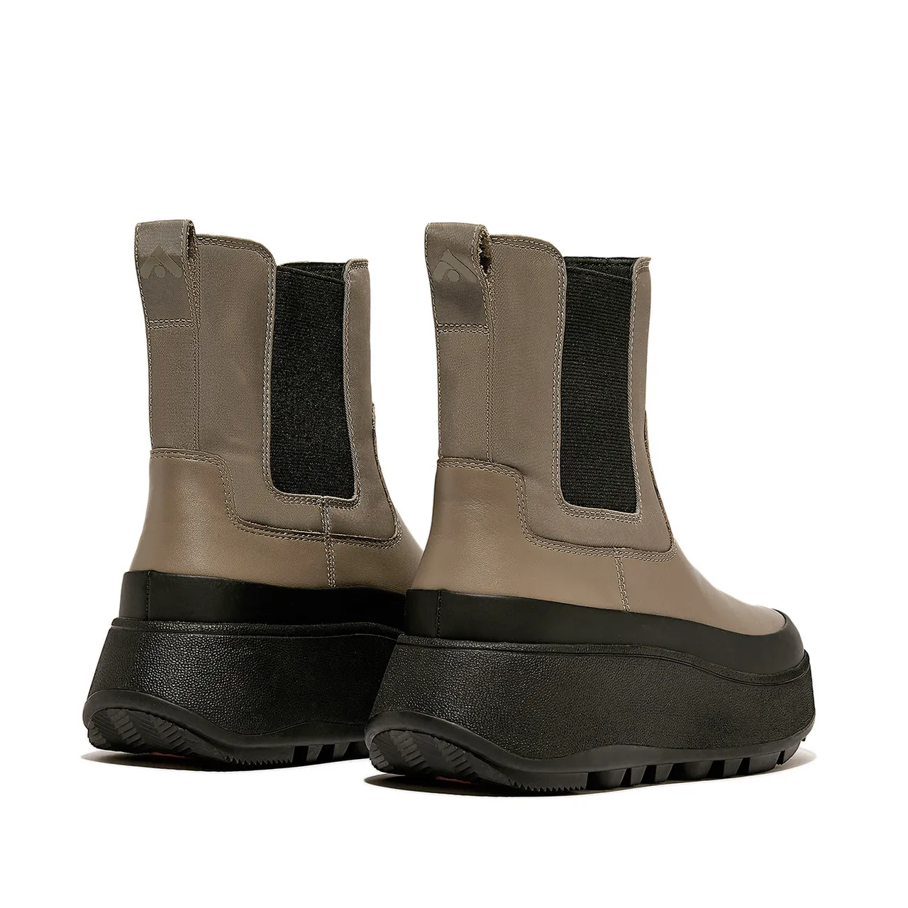 FitFlop F-mode water-resistant flatform chelsea boots