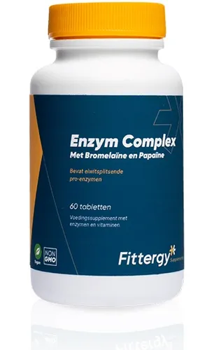 Fittergy Enzym Complex met Bromelaïne en Papaïne Tabletten