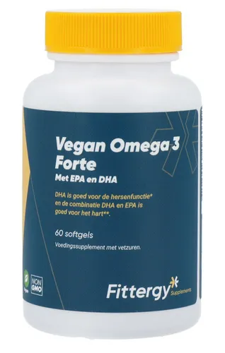 Fittergy Vegan Omega3 Forte EPA en DHA Softgels