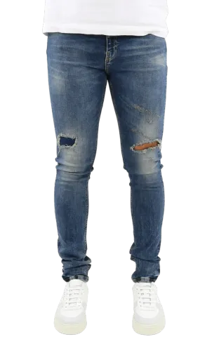 Flaneur Homme Heren destroyer skinny jeans