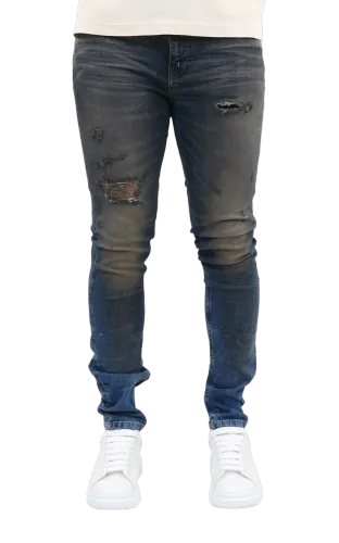 Flaneur Homme Heren destroyer skinny jeans