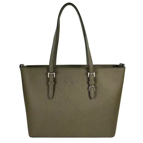 Flora & Co Bags Shopper khaki groen Damestas