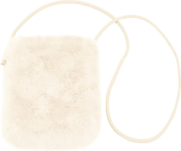 Fluffy Tasje - Milk White / Crème | 22 x 18 x 6 cm | Telefoontasje | Polyester | Fashion Favorite