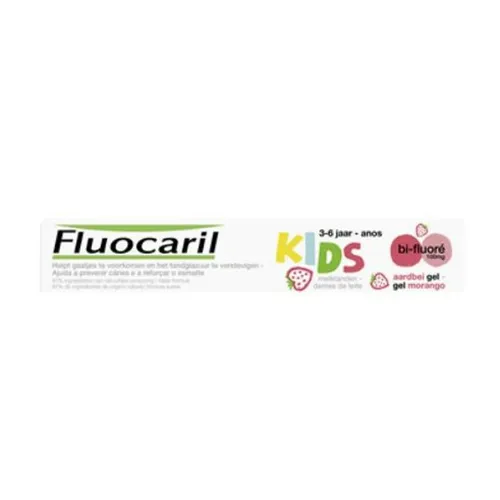 Fluocaril Tandpasta Bi-fluore Kids Aardbei 50ml