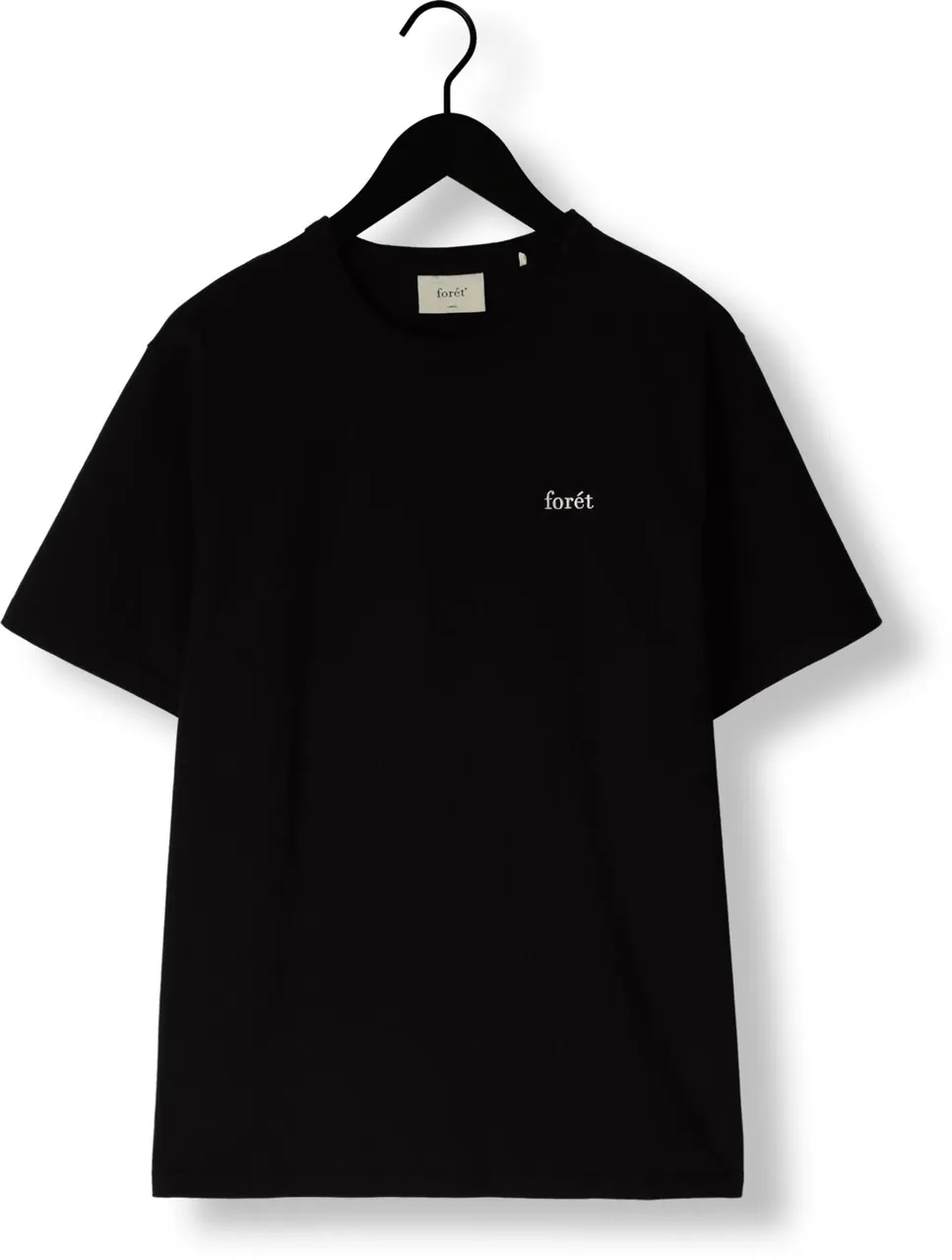 FORÉT Heren Polo's & T-shirts Bass T-shirt - Zwart