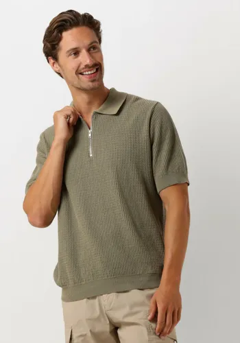 FORÉT Heren Polo's & T-shirts Moment Half Zip Knit - Groen