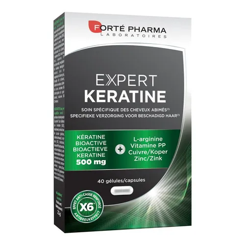 Forté Pharma Expert Keratine Voedingssupplement Beschadigd Haar 40 Capsules