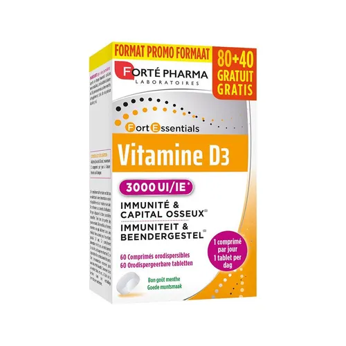 Forté Pharma Vitamine D3 3000 IE 120 Capsules