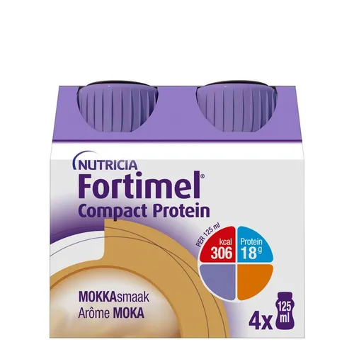 Fortimel Compact Protein Mokka Flesjes 4x125ml