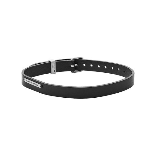 Fossil Armband JF03708040 Leer, Edelstaal