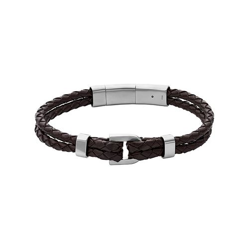 Fossil Armband Vintage Casual JF04203040 Leer, Edelstaal