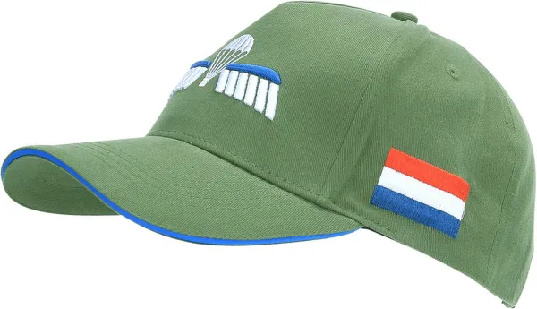 Fostex Garments - Baseball cap Dutch Para Wing 3D (kleur: Groen /