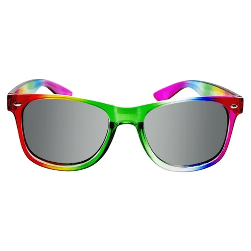 Freaky Glasses - Zonnebril classic model - Festivalbril - Glasses - Regenboog montuur - Heren - Dames - Kunststof - multicolor